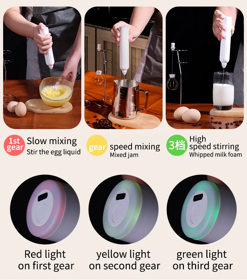 Electric milk frother mini handheld food blender coffee mixer milk frother coffee tea tools electric milk foamer machine