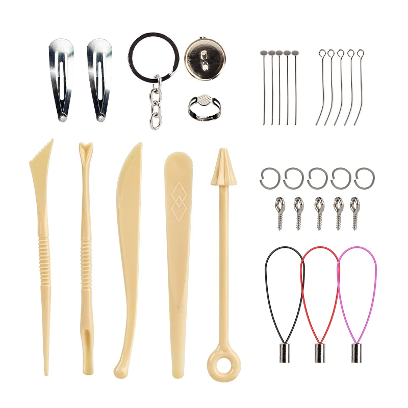 24 colors Non-Toxic Eco-friendly air dry oven bake polymer modeling blocks sculpting clay kit Tools DIY For Kids