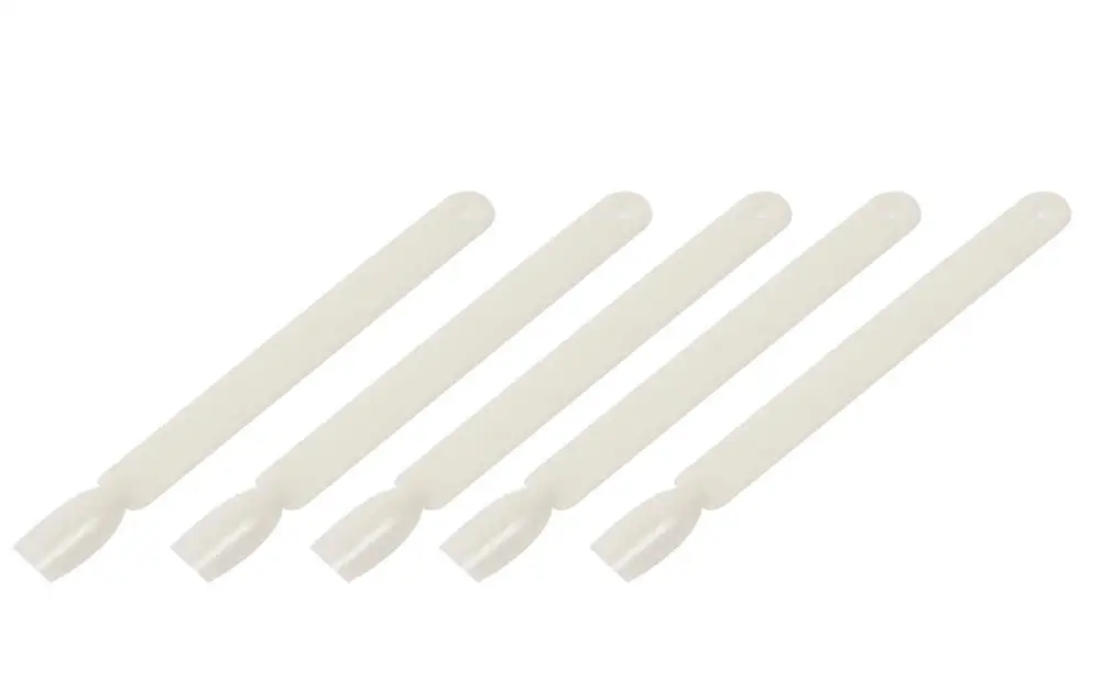 CoulorButtons Transparent Fan-shaped Black White False Nail Art Tips Display Polish Board Practice Sticks