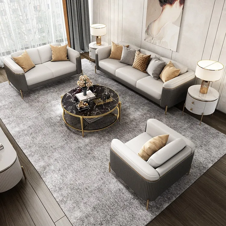 TV Stand Side Cabinet Tea Coffee Table L Shaped Sofa Set Furniture Living Room Furniture Set