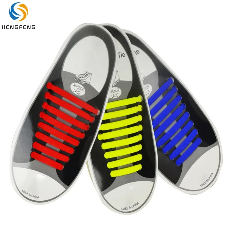 easy premium plastic elastic laces shoestring quick lace lazy stretch No Tie silicone shoe lace