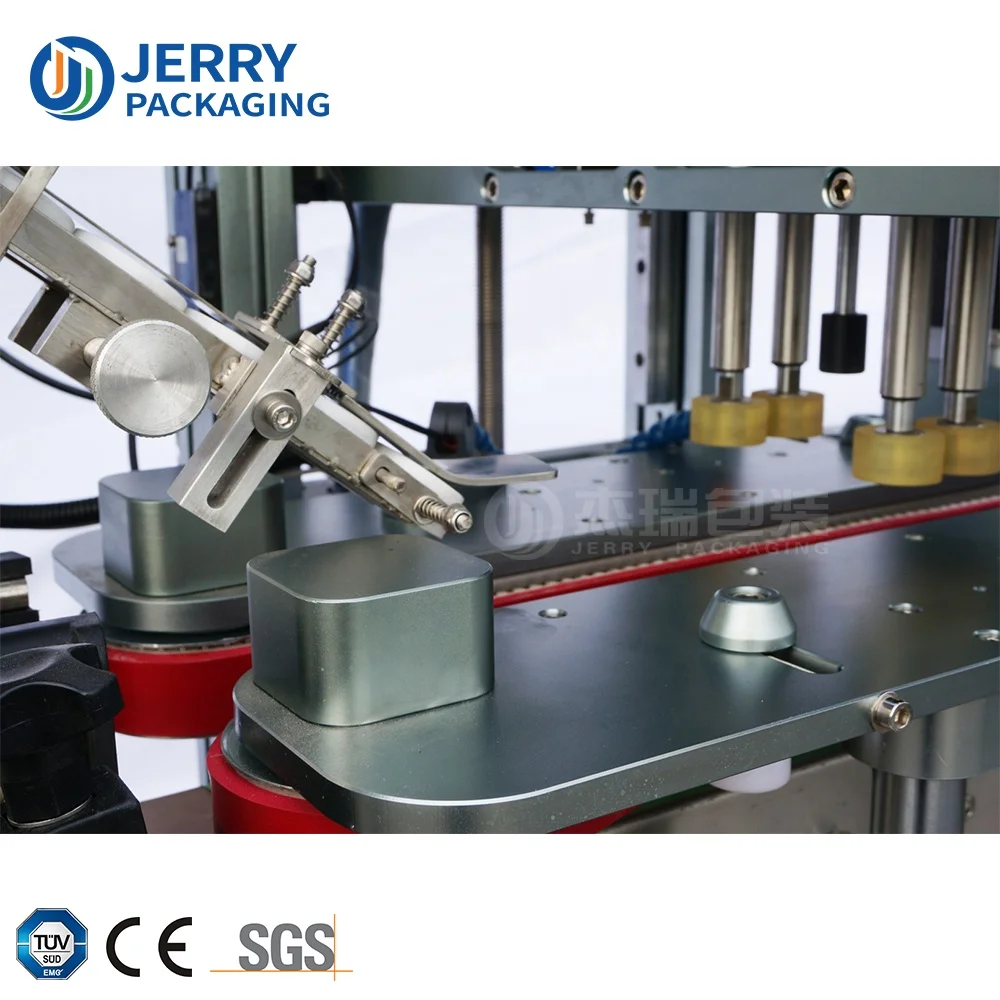 Automatic Linear Four Wheel Round Cap Capper Plastic Bottle Screw Capping Machine