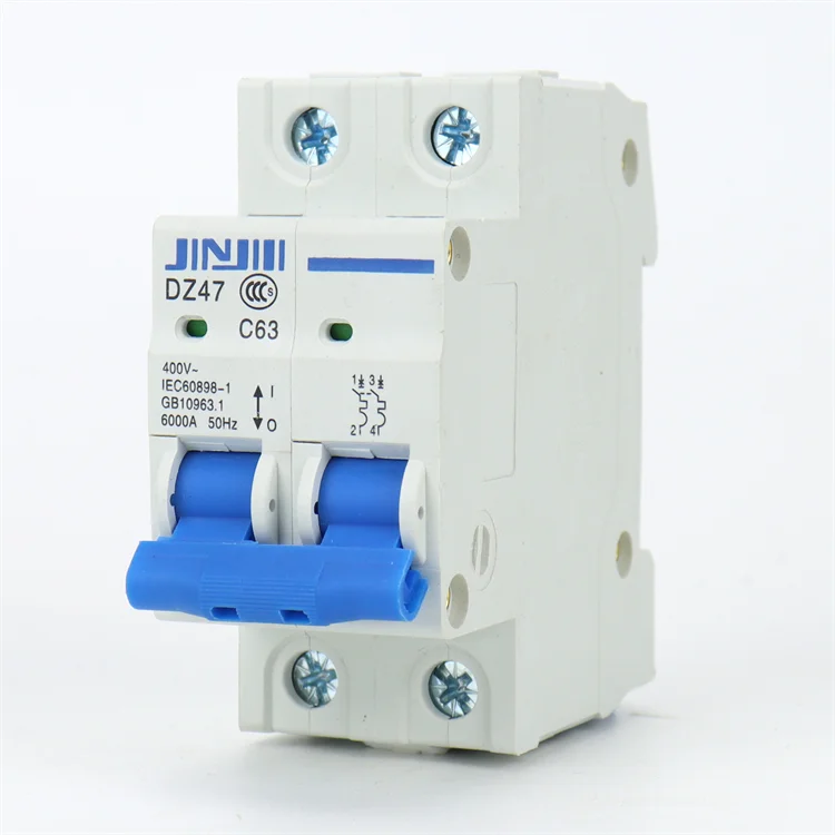 DZ47-63 серии 6Ka переменного тока выключатель 63a Электрический миниатюрный автоматический выключатель 4.5Ka 240/415 В 1p 2p 3p 4p din rail ac мини размыкатели цепи