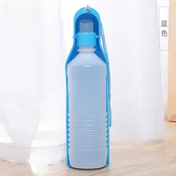 Лидер продаж 2022, пластиковая бутылка для воды для домашних животных на открытом воздухе, оптовая продажа, портативная бутылка для воды для прогулок с собакой