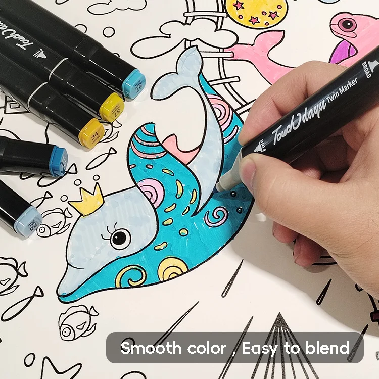 In Stock Dual Tip Art Marker 30 Colors Alcohol Based Marker Pen