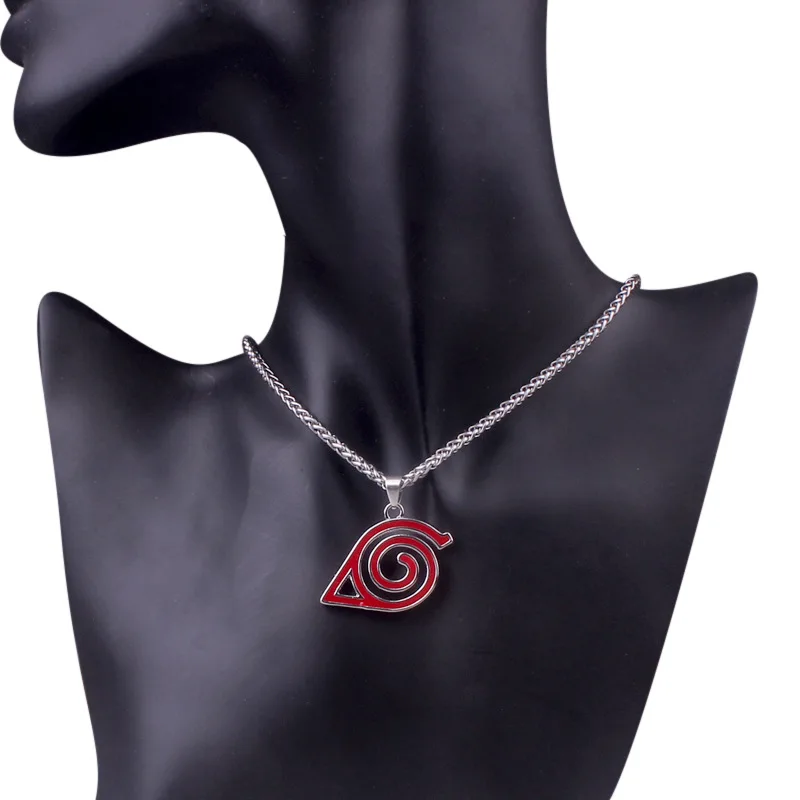 Thick Stainless Steel Chain Naruto Ninja Necklace For Men Women Jewelry Trendy Anime Necklace