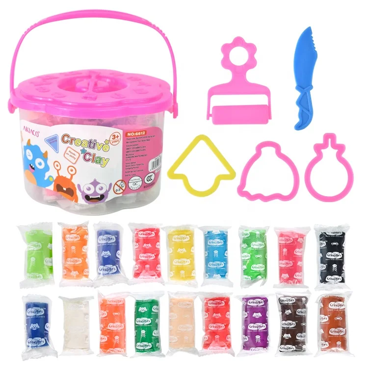 Akiaco super Soft Clay 100g fluffy Slime mix baking Making Supplies Modeling light weight air dry playdough kids toys price