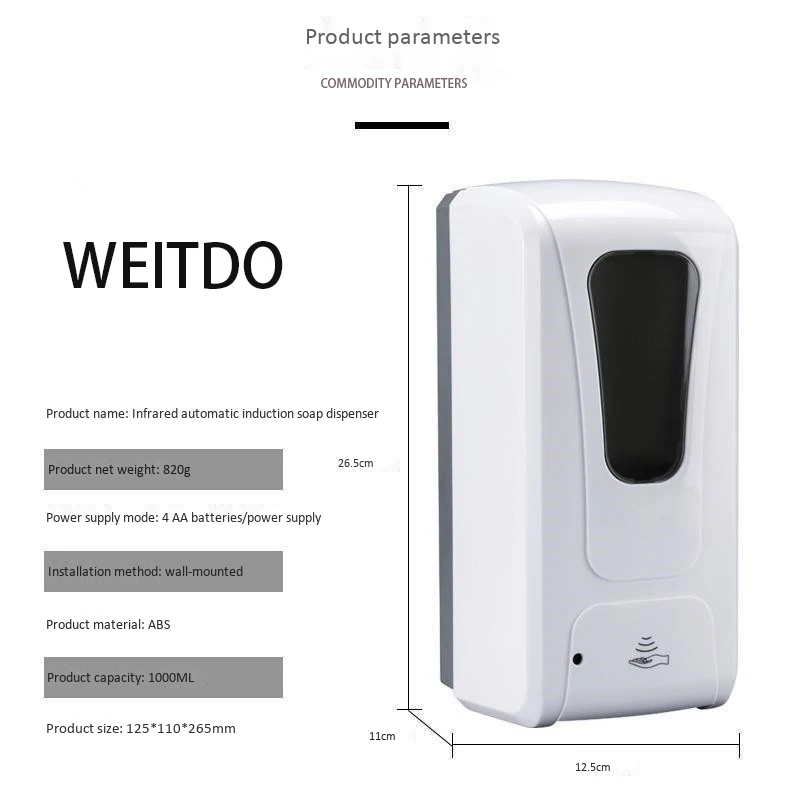 Wholesale Atomizing spray/Drip/Foam Head Auto Soap Dispenser Touch Free Hand Liquid Dispenser