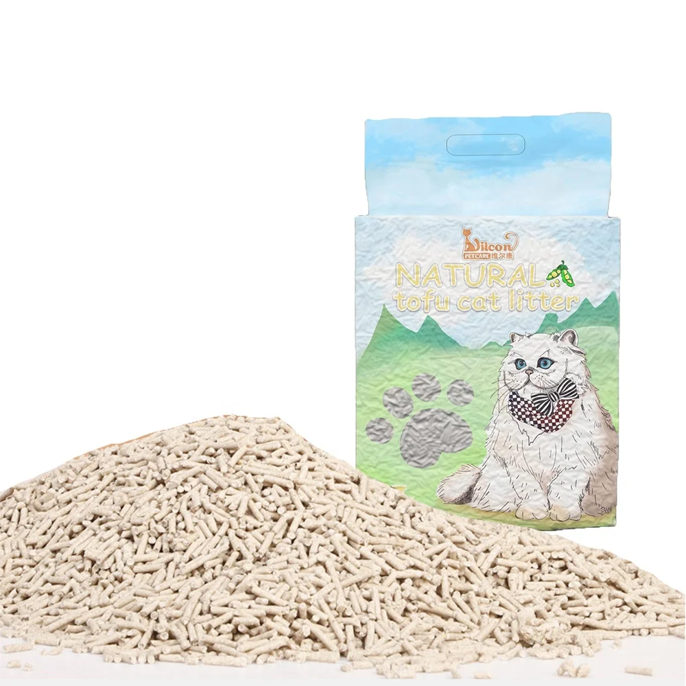 Cat litter Supplier 100% Natural Good Clumping flushable Tofu cat litter for cats pet