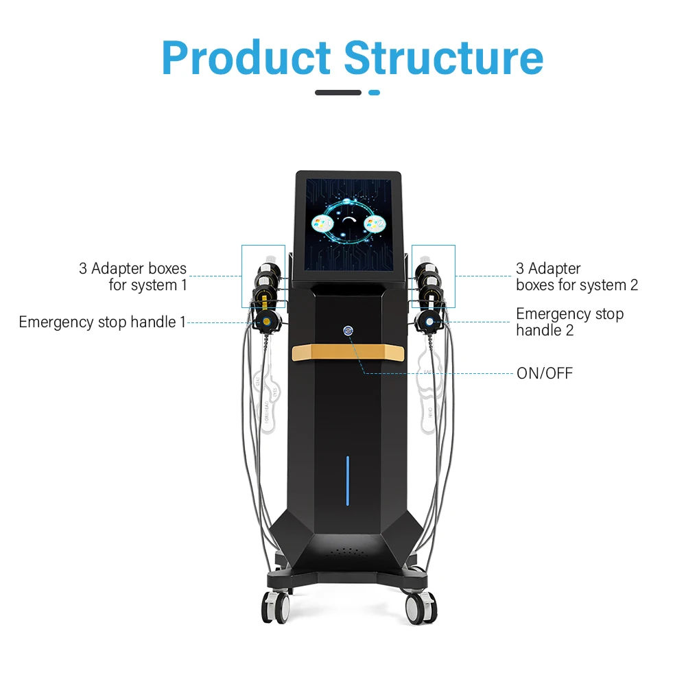 Professional No card 6 Handles EMRF Facial Lifting Muscle Toning Ems RF face lifting Machine for salon