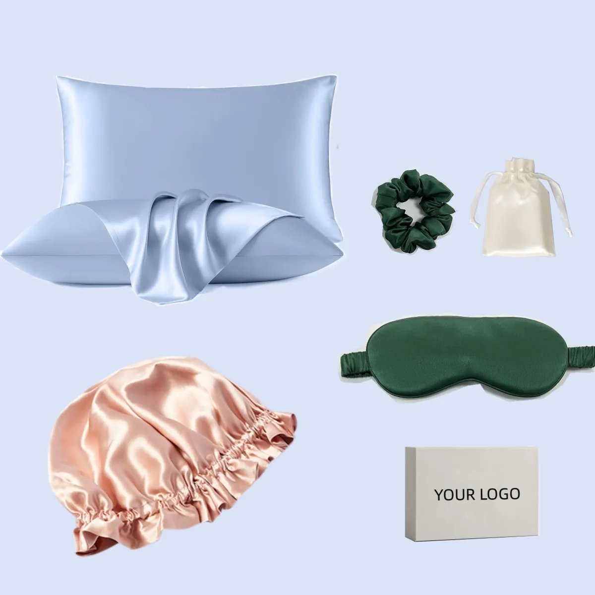 Best Quality 100%  Natural 6A 22mm  Mulberry Silk PillowCases Set Silk Custom Home Gift Set Envelope/Zipper