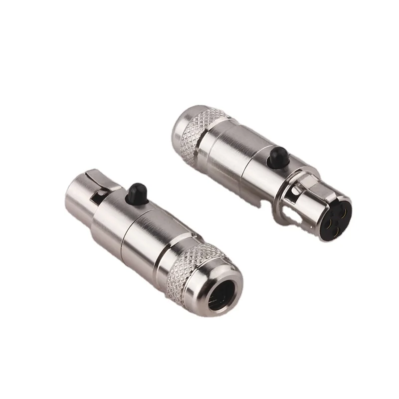 High quality Mini XLR 3 Pin  Female Plug XLR Audio Microphone Connector MIC for Cable Soldering Straight Adapter