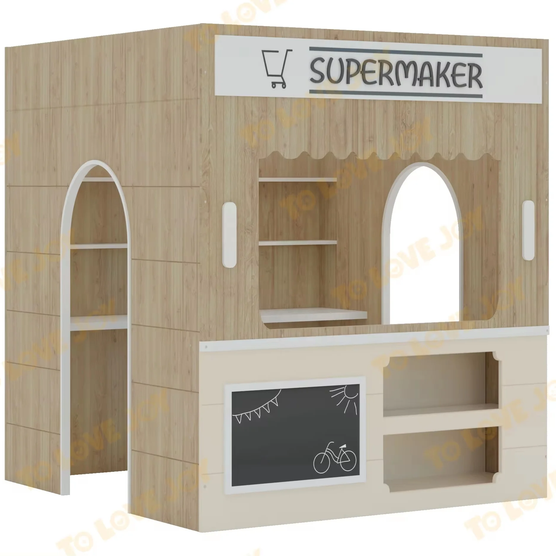 Customization Experienced Indoor Playground Kids Supermarket Theme Role Playhouses for Children
