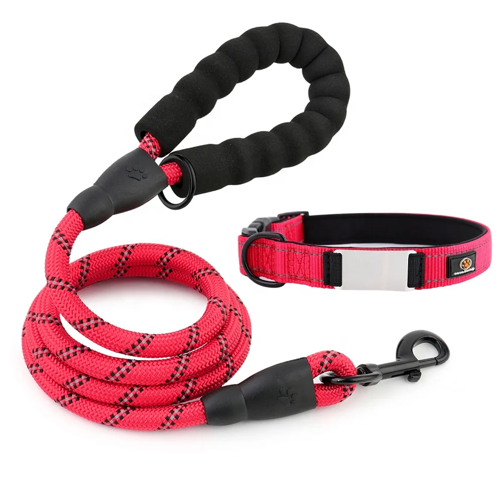 Padded Dog Collar Wholesale Factory High Quality Reflective Nylon Adjustable Soft Neoprene Manufacturer Personalized RIBBONS