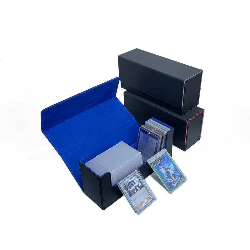 100+ PU Leather Tcg With Top Loading Custom Game Card Deck Box For Yugioh MTG Cards