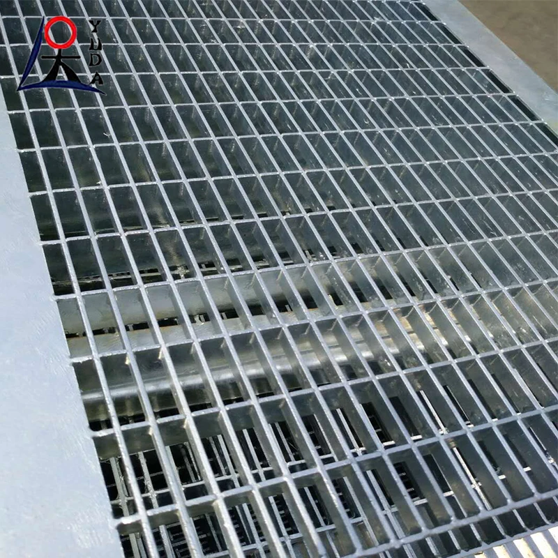 Stainless steel grating serrated road platform drainage grate heavy duty galvanized steel grating sheet
