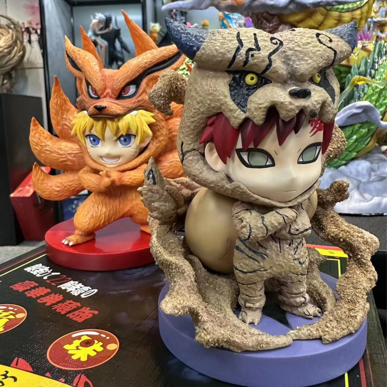 14 см PVC Gaara Ninetales Милая аниме фигурка для коллекции украшения модели игрушки