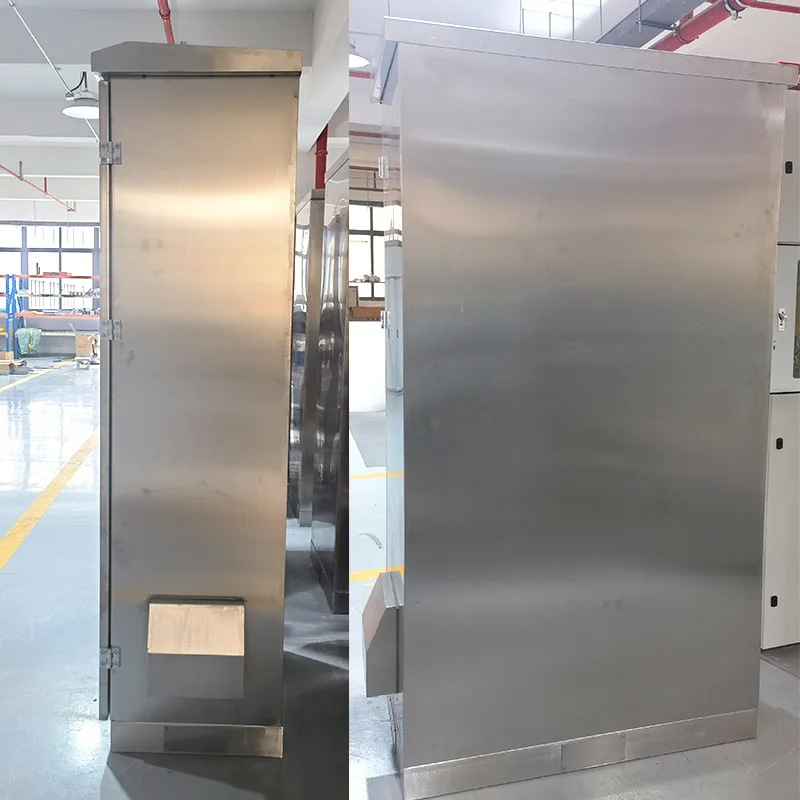 Customized stainless steel outdoor monitoring waterproof box security equipment control box pole chassis