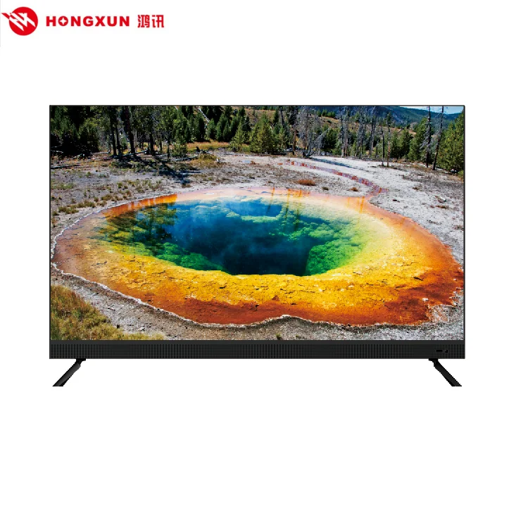 Hongxun завод полный экран Hifi звук бас Led Smart Tv 4K Ultra Hd 32 43 50 55 дюймов телевизор Qled