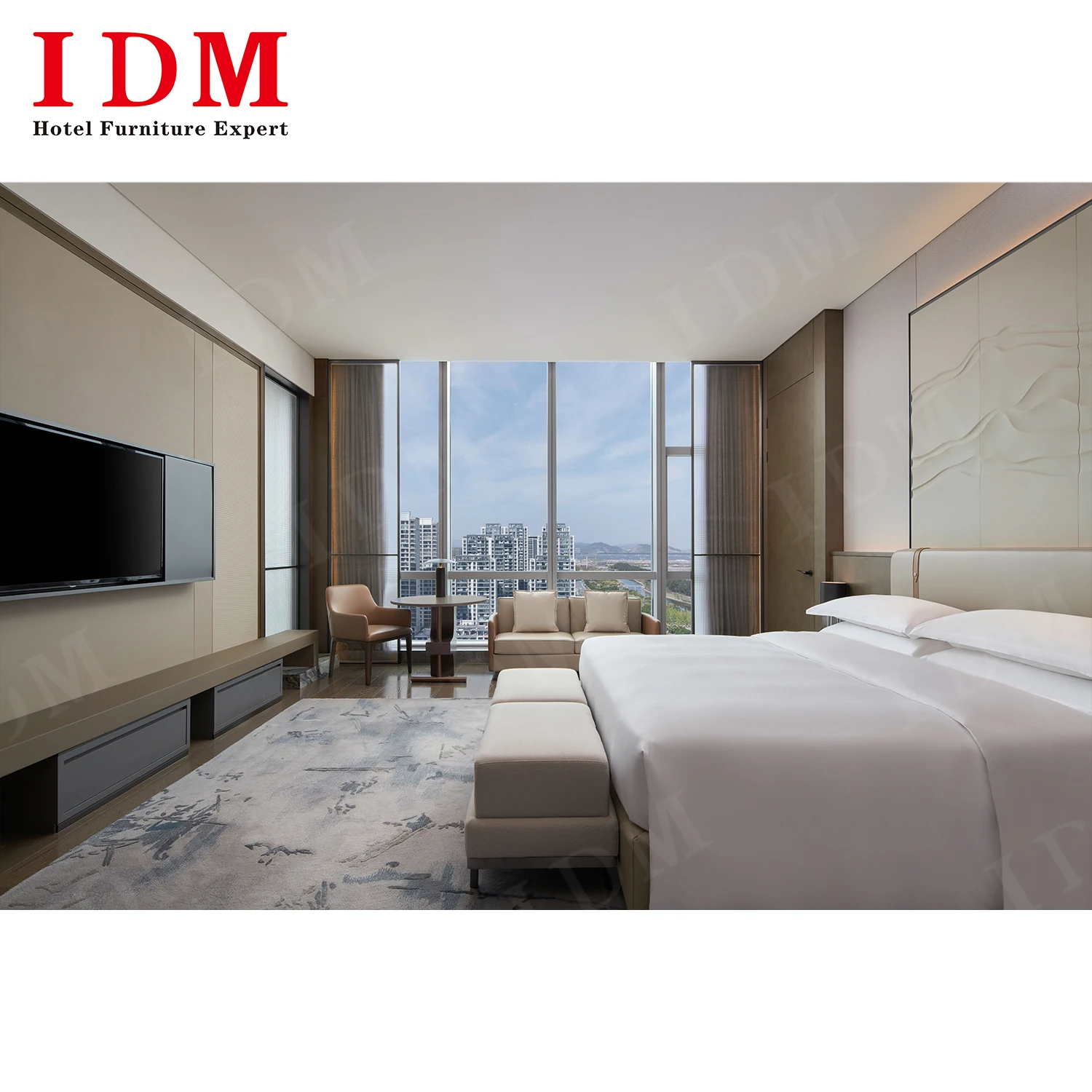 Modern hotel guest room furniture 7 star luxury best hotel room interior design ideas hotel furniture  Commercial Furniture