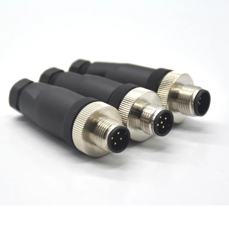 M12 a Code Screw Connector Male Plug Westsam Manufacturers Filed Installation 4/5/8 Pin IP67 Turn Signal Plug 3 Pin Female DIN