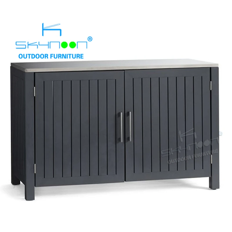 Best selling outdoor kitchen cabinet Wholesaler Luxury garden cabinet Factory Supply aluminum garden cabinet(45005)