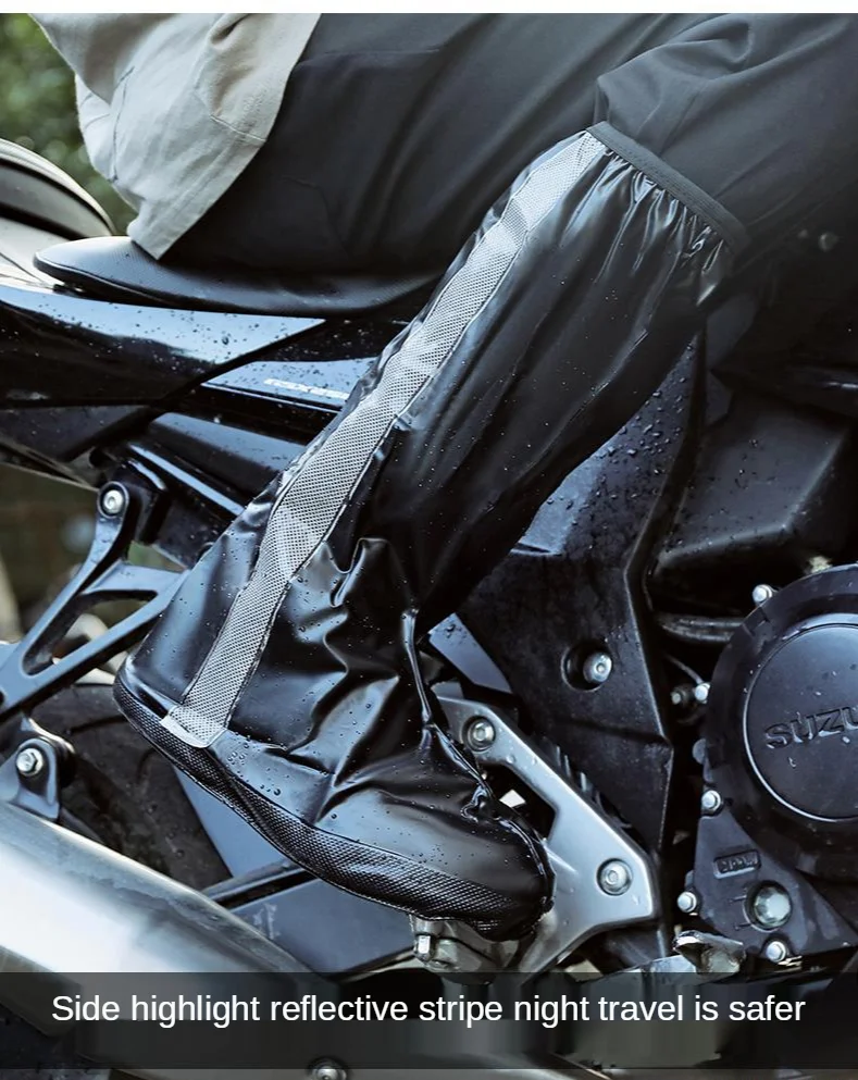 Непромокаемые ботинки мужские, толстая износостойкая нескользящая обувь для дождя, мотоциклетные сапоги для верховой езды