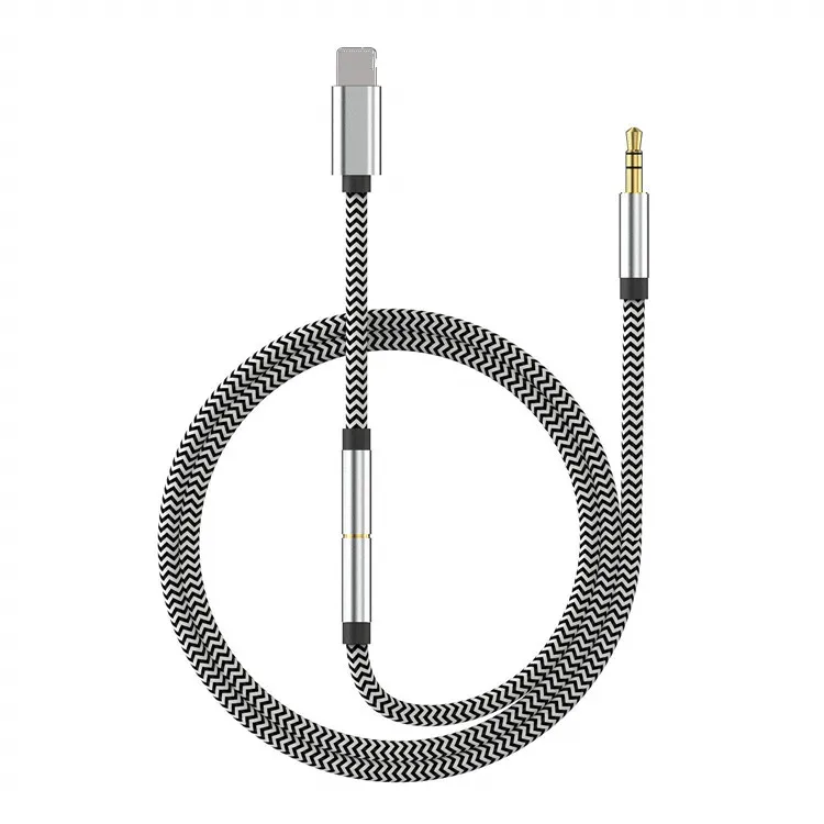 high quality 3-in-1 Aux Cord  3.5mm male Aux Cable Compatible for iphone Car Stereo/Speaker/Headphone