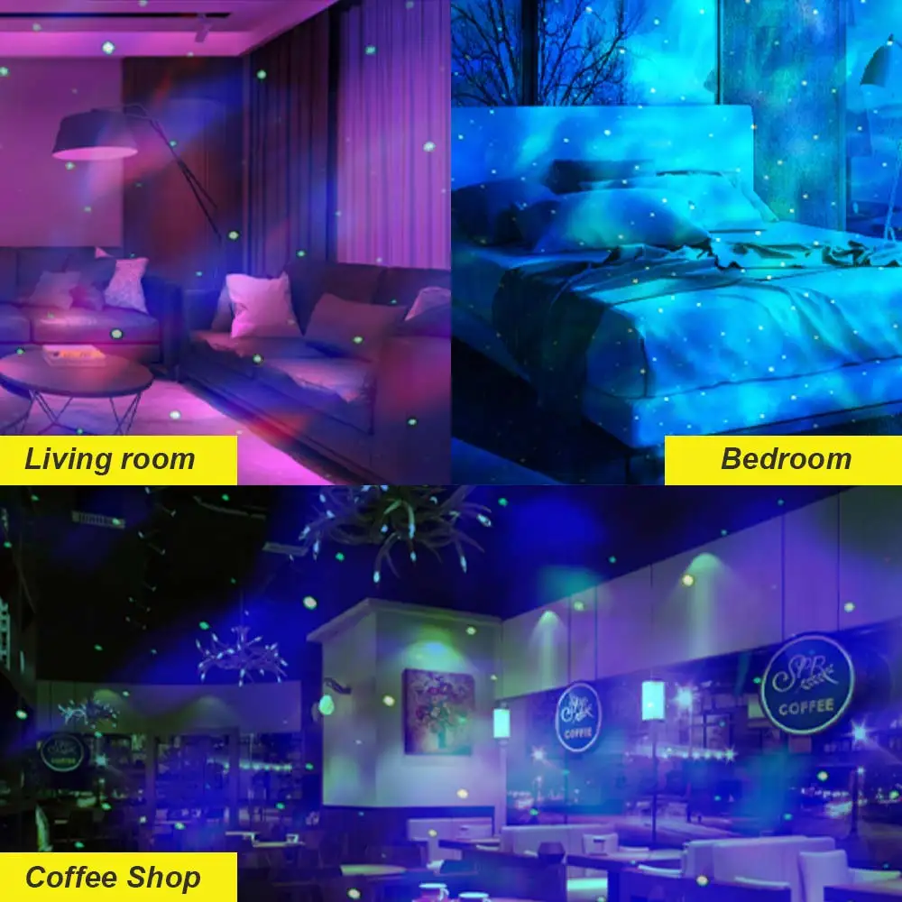 White Noise Speaker Night Light Projector 14 Colors Dinosaur Projector Light