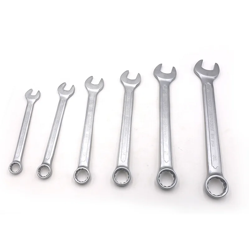 WEDO Crv Steel Tools 2 Functions 6-32mm Metric Open and Ring Combination Wrench Spanner Set
