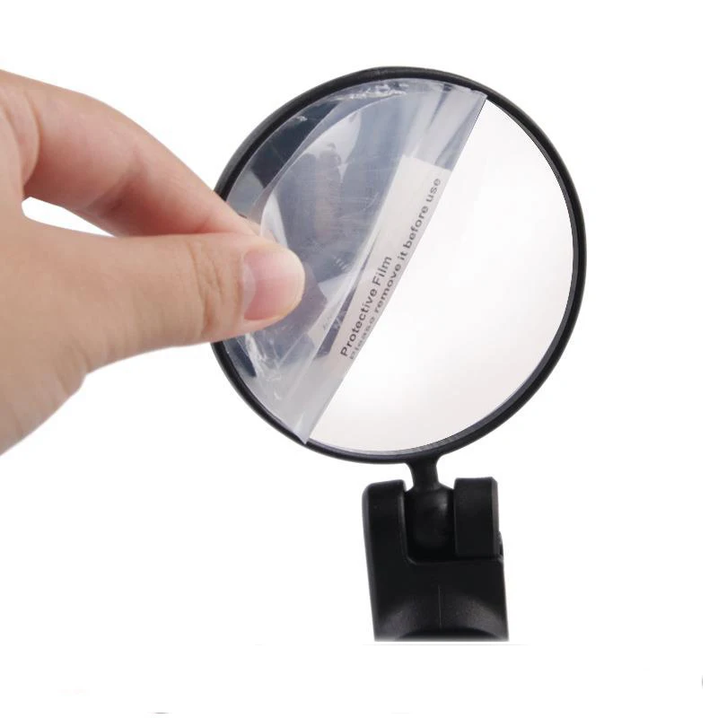 round rear view mirror for mountain bike and road bicycle rearview safety equipment