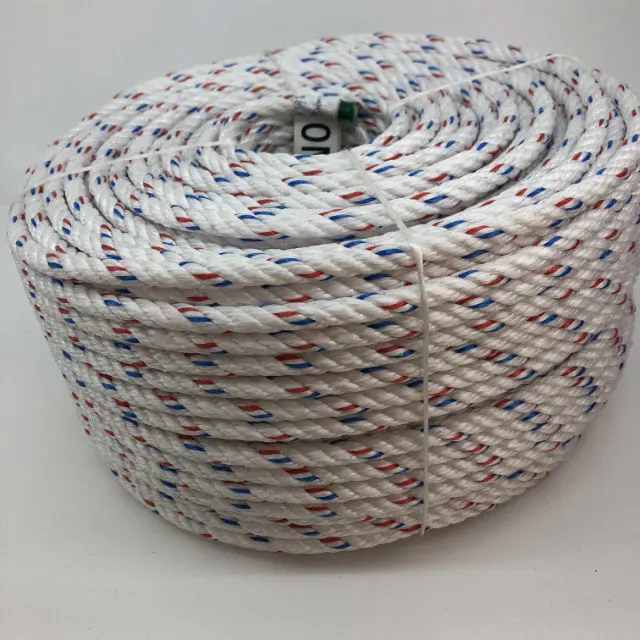 nylon pp strapping polypropylene multi fishing mooring danline twisted braided rope  8 10 mm for furniture marine