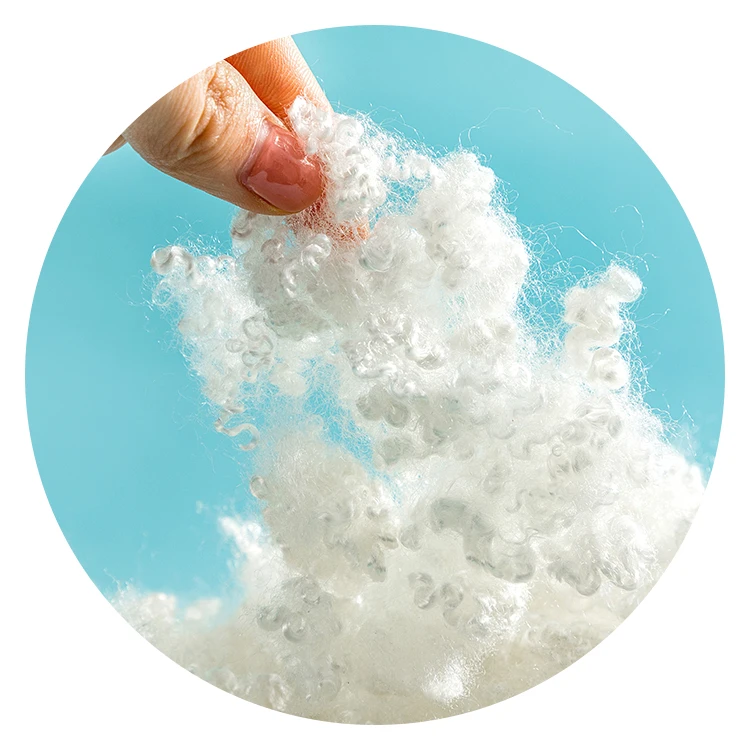 Manufacturer white polyester staple fiber hcs 3d x 32 mm for filling sofa material