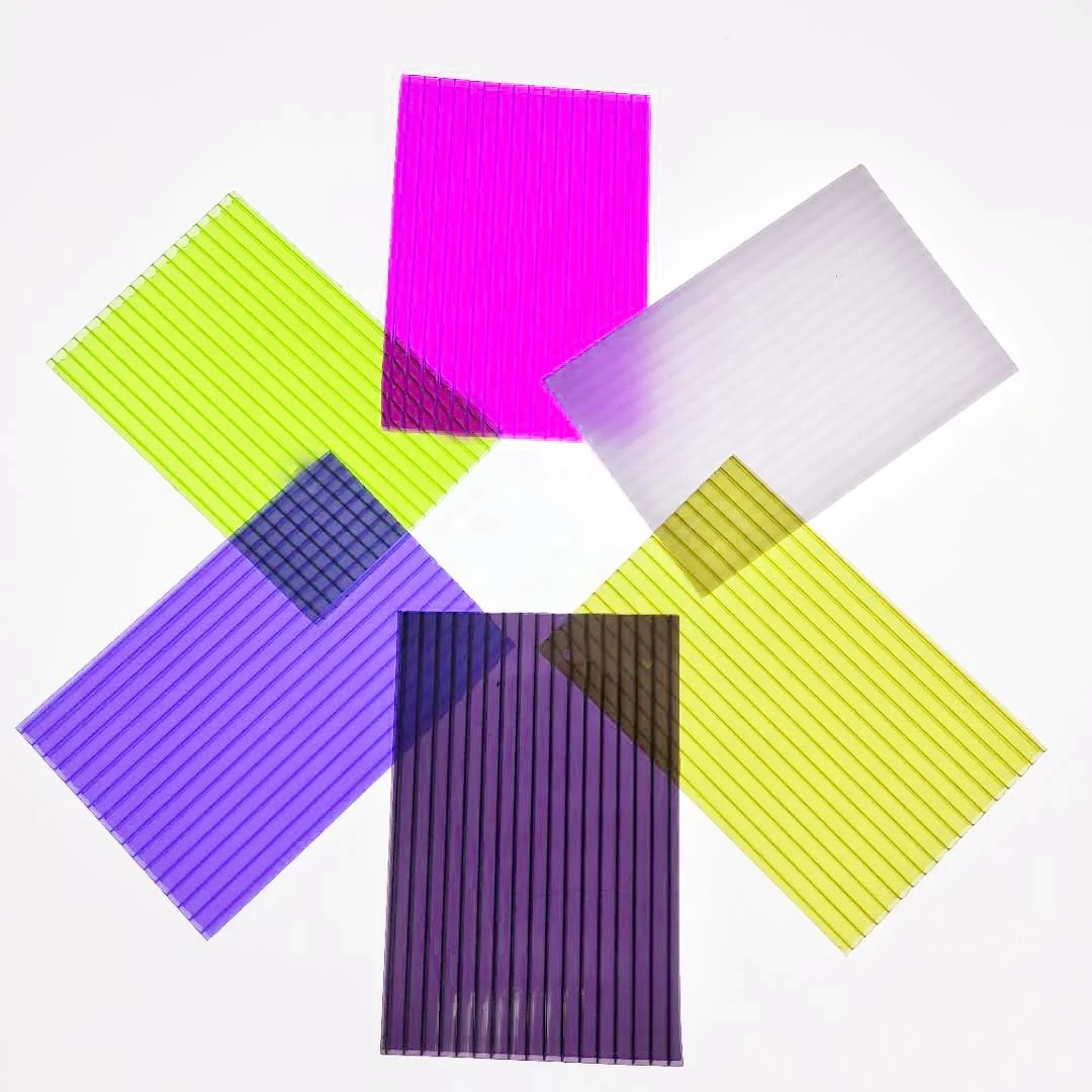 10mm 2.1m*5.8m Weather Resistance Custom Colored Honeycomb Polycarbonate Hollow Sheet for Roofing