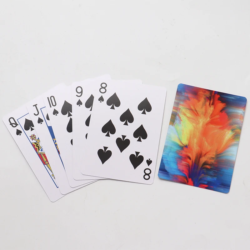 Wholesale 2.46x3.45inch Paper Entertainment Playing Cards Sublimation single-sided blank playing cards