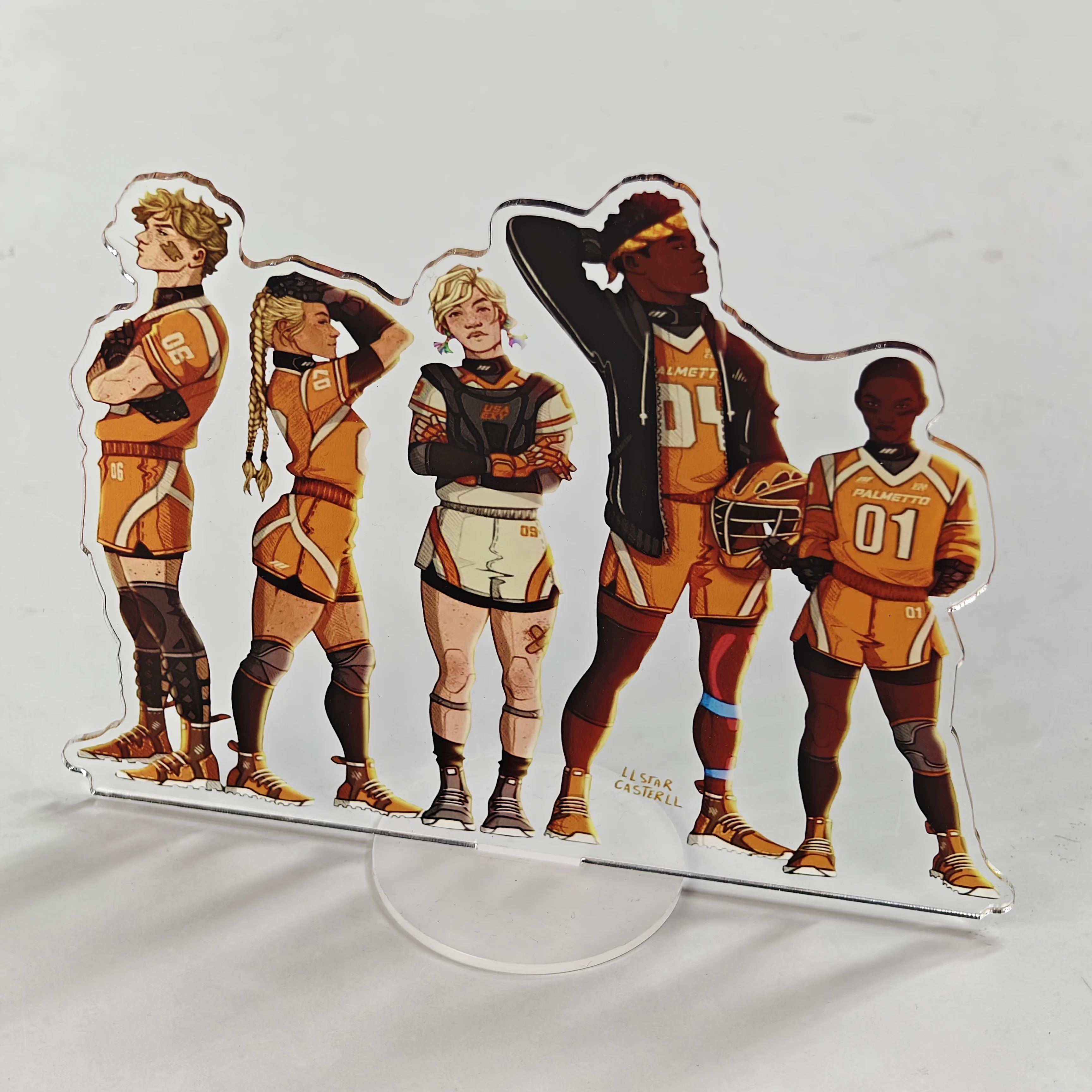 Boce Custom pattern No MOQ Requirement Acrylic Printed Nameplate Anime Character Custom Acrylic Standee