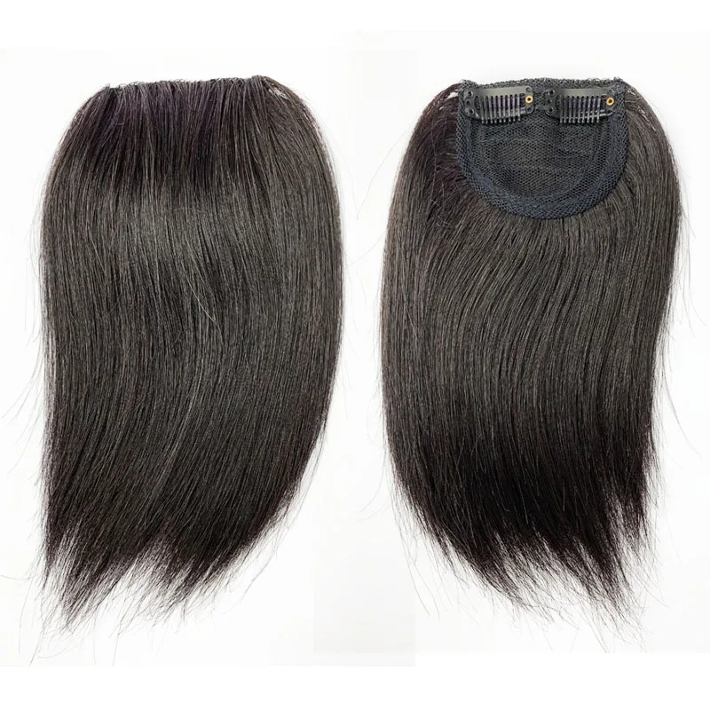 Human Hair Pad Piece Clip Wig Lengthening Fluffy Hair Root Wig Pad Women