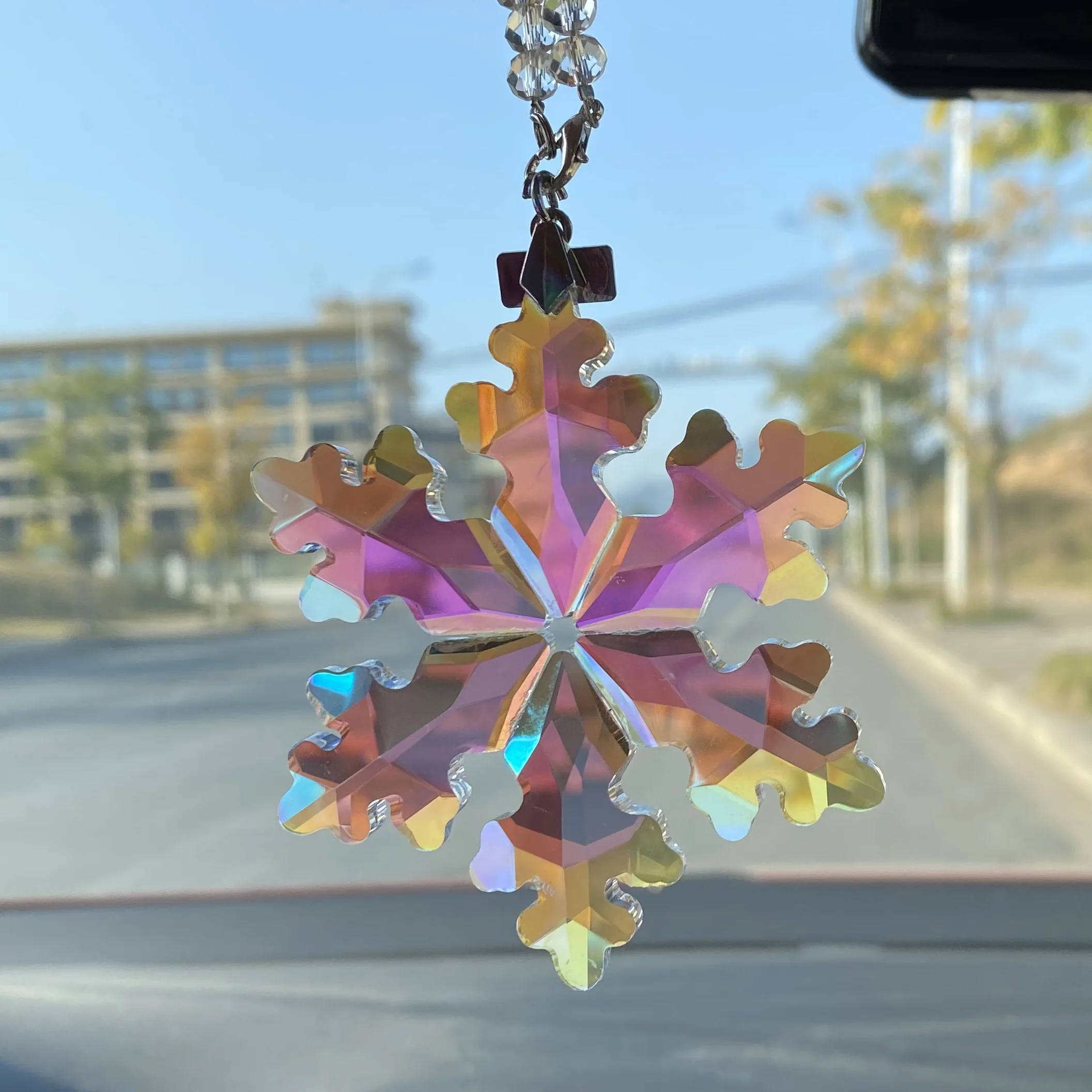 New design K9 Crystal Snowflake Crystal Star Ornament Christmas Gift