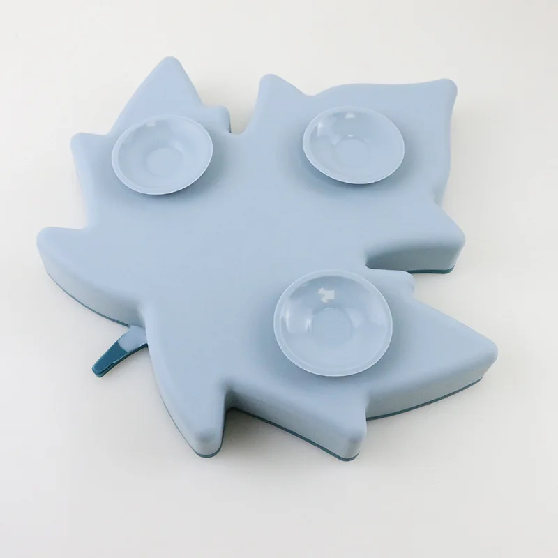 Новая стильная силиконовая разделенная обеденная тарелка с Кленовым листом чаша на присоске посуда для малышей