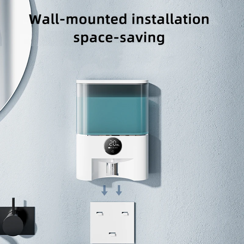 Wall-Mounted Mouthwash Dispenser Bottle 500ml No Hole Water Dispenser Electric Mouthwash Dispenser With Cups For Bathroom