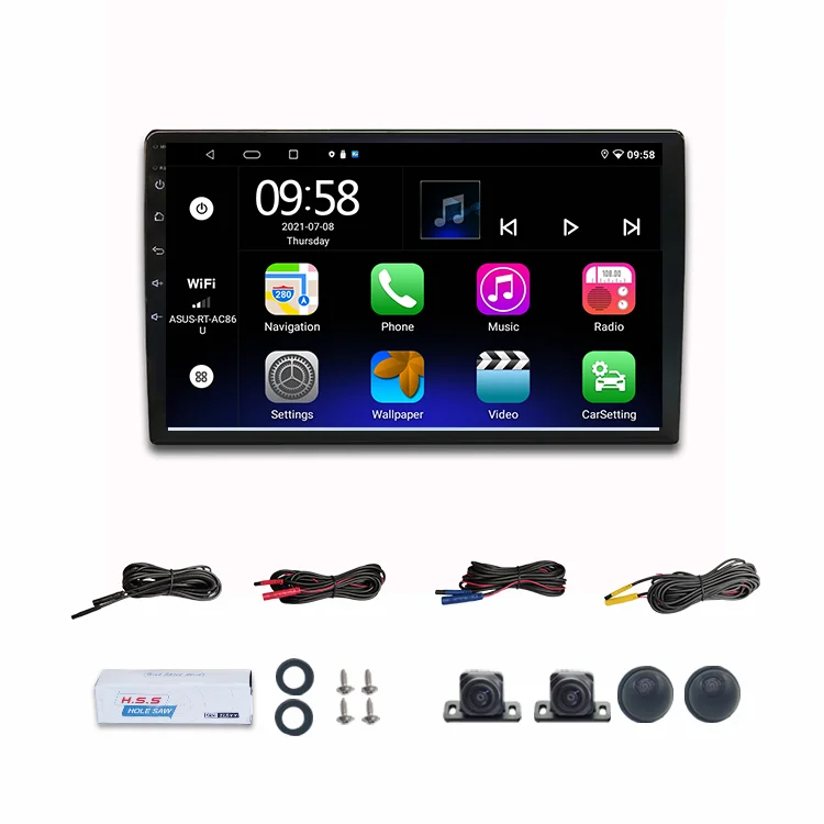 360 Surround View  Avm Auto Car Front Rear Parking Sensor Radar  Reversing Aid For Toyota Benz Audi