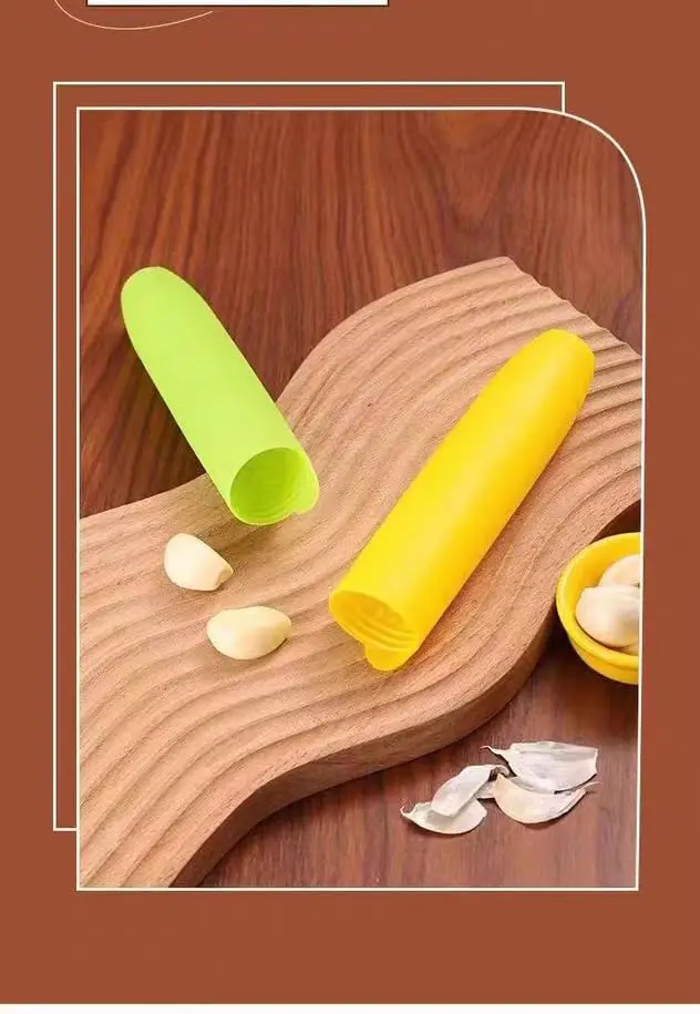 Garlic Peeler Silicone Tube Roller Garlic Odorfree Easy Quick to Peeled Garlic Cloves Silicone Tube Peeling Kitchen Tool