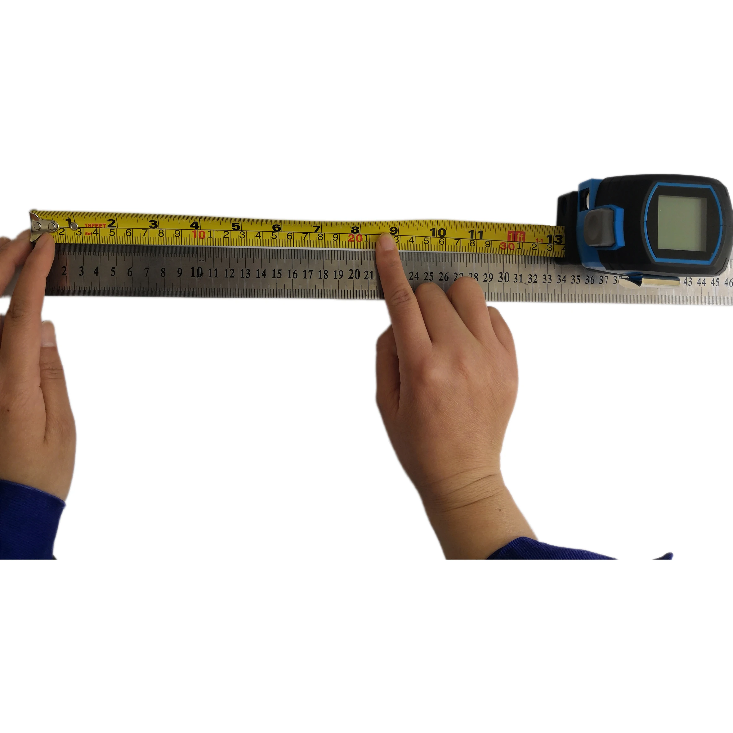 Electronic Digital Display 3 IN 1 Multi-Function 40 Meters laser tape Rangefinder With metal tape