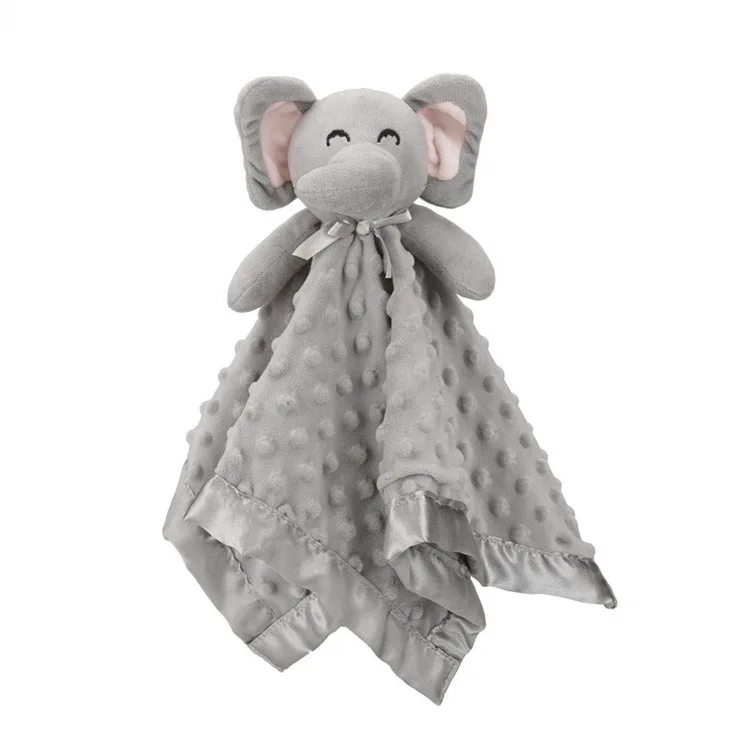 Bear Baby Security Blanket Soft Baby Lovey Fluffy Blanket Unisex Lovie Snuggle Toy Baby Stuffed Gift for Newborn, Boys and Girls