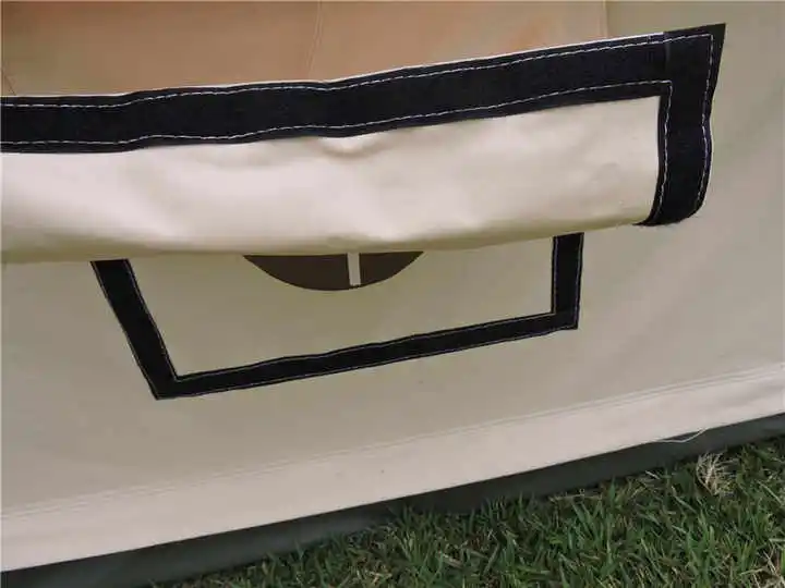 China Top Green Manufacture 3m 4m 5m Big Camping Tent Canvas Bell Tent Family Outdoor Tents