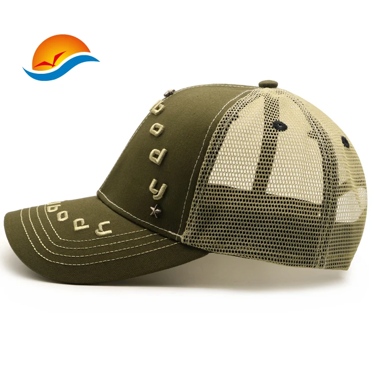 Fashion Factory Wholesale Custom 3D Embroidery Logo 6 Panel Unisex Trucker Hat Snap Back Sport Hat Velvet 3D Embroidered Cap