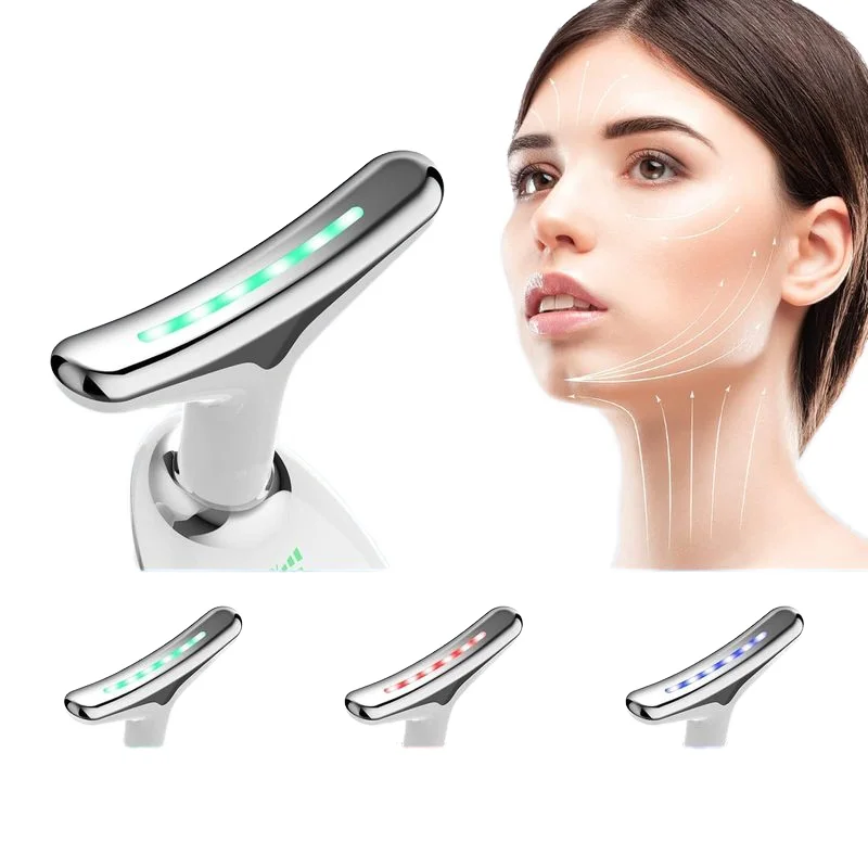 The best-selling product in 2024 Hot Tiktok micro-luminous LED Facial Massager Handheld Beauty facial sculpting beauty device