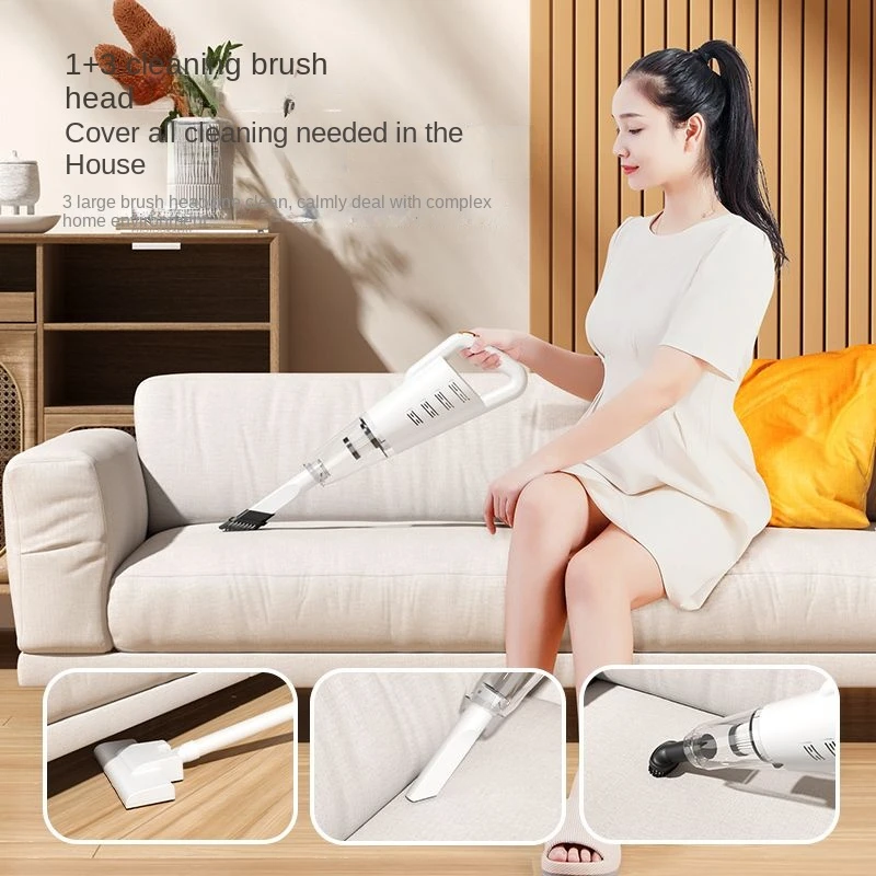 3-in-1 Lightweight Cordless Rechargeable USB Car Vacuum Cleaner Powerful Portable Handheld Bagless for Household and RV Use
