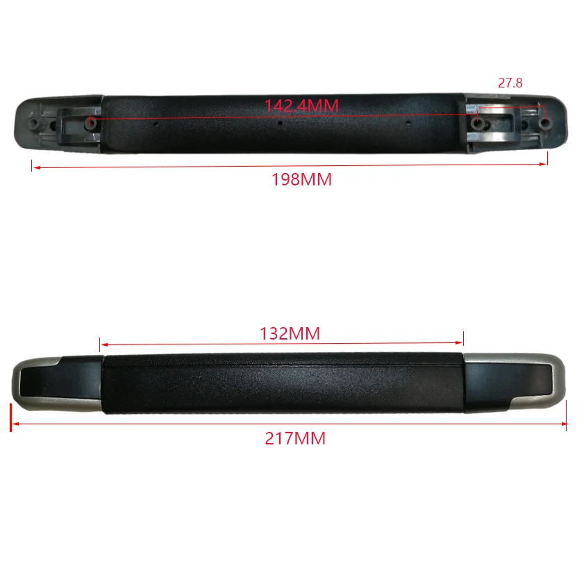 Luggage suitcase alloy handle/Black luggage case carrying handle/Travel suitcase parts plastic handle