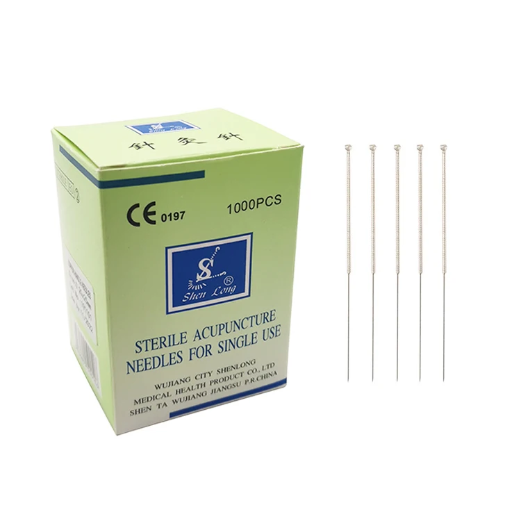 Shenlong Brand Acupuncture Needles 1000Pcs/Box Disposable Sterile Silver Needles for Acupuncture